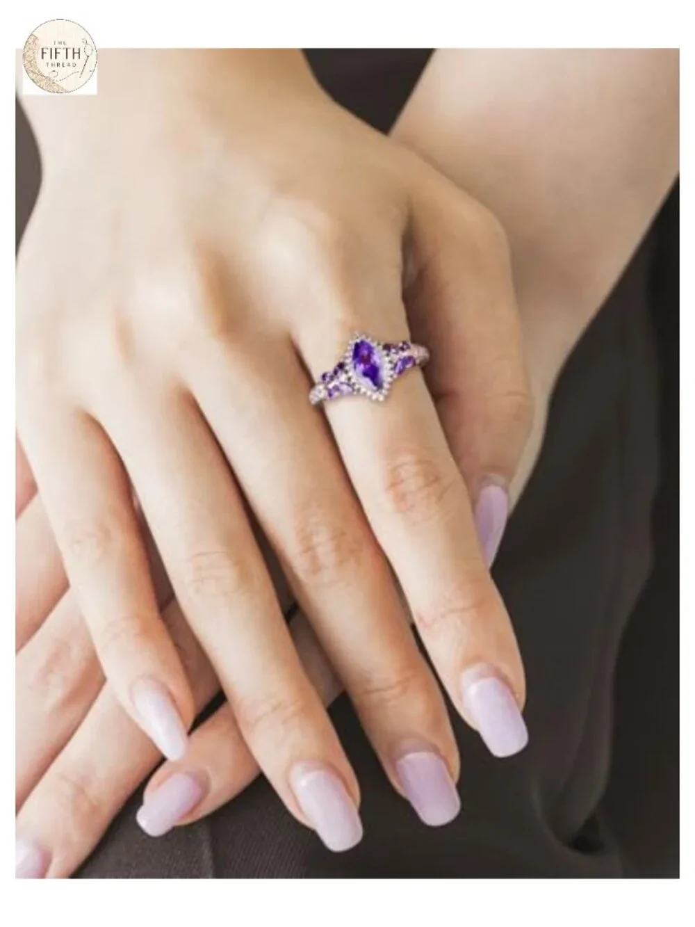 925 Sterling Silver Butterfly Birthstone Ring for Women with Lab-Created